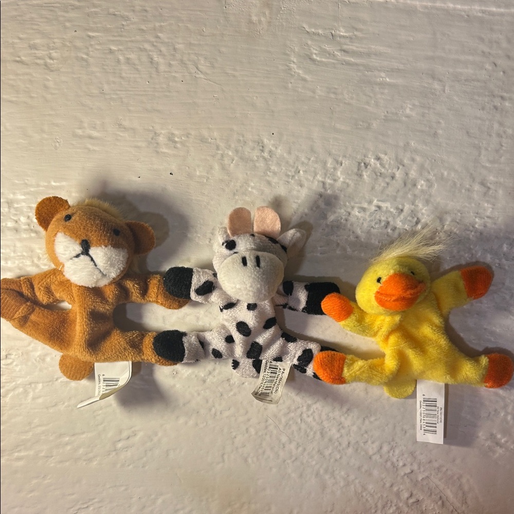 Animal Locker Buddies Set - Lion, Zebra, and Duck